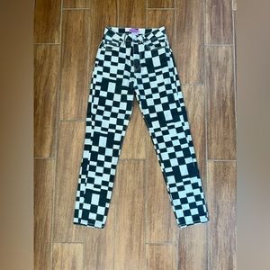 Edikted checkered jeans